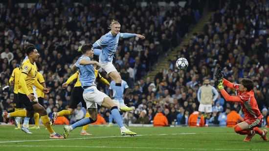 هالاند يسجل رقمًا قياسيًا جديدًا بدوري الأبطال