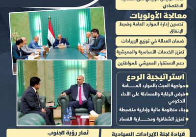 مسار الإصلاح الاقتصادي.. جهود مخلصة ورؤية ثاقبة يقودها الرئيس الزُبيدي (إنفوجراف)