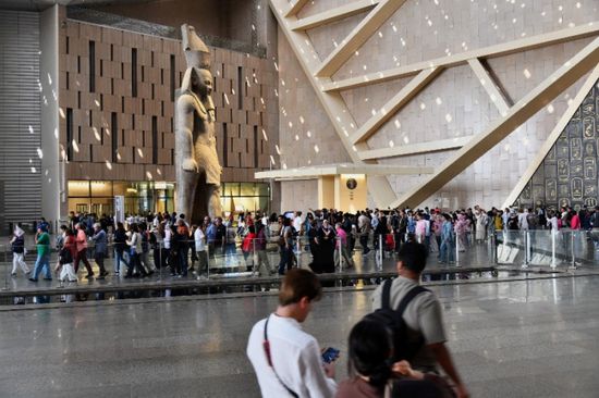 اليوم.. المتحف المصري الكبير يستقبل 12 ألف زائر