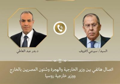 وزير الخارجية المصري يبحث مع نظيره الروسي العلاقات الثنائية