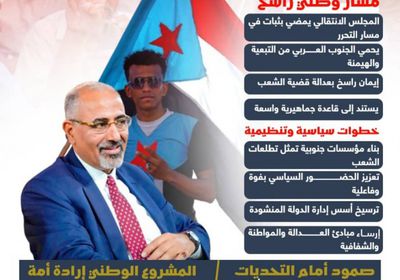 المجلس الانتقالي.. تمسك بالمشروع الجنوبي ومسار لاستعادة الدولة (إنفوجراف)