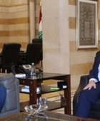 بعد الإفراج عنه.. رئيس الحكومة اللبنانية يستقبل هنيبعل القذافي في مكتبه