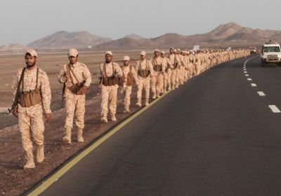 مسير عسكري لخريجي دورات ألوية العمالقة الجنوبية