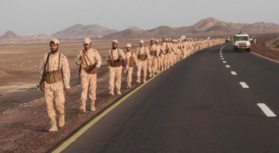 مسير عسكري لخريجي دورات ألوية العمالقة الجنوبية