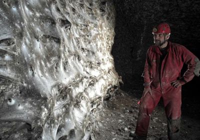 اكتشاف شبكة عنكبوت هائلة داخل كهف كبريتي