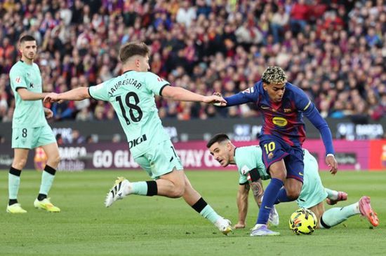 برشلونة يكتسح بلباو برباعية في الدوري الإسباني