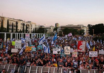 تظاهرات بتل أبيب تطالب بمحاسبة المسؤولين عن أحداث أكتوبر