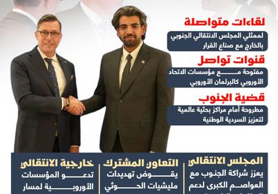 سياسة الانتقالي الخارجية.. قنوات تواصل الجنوب مع العالم (إنفوجراف)