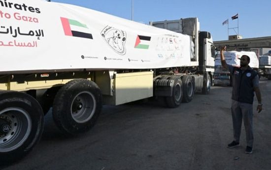 الإمارات: وصول قافلة مساعدات جديدة إلى غزة