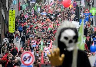 إضراب وطني في بلجيكا يشل قطاعات واسعة لثلاثة أيام