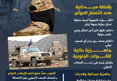 جهود القوات الجنوبية.. حائط الصد الأول لدحر إرهاب المليشيات الحوثية (إنفوجراف)