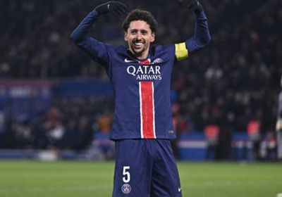 ماركينيوس يستعد لخوض مباراته رقم 500 مع سان جيرمان ضد توتنهام