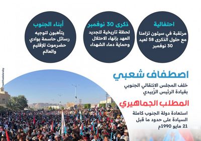 30 نوفمبر.. شعب الجنوب على موعد لتجديد العهد (إنفوجراف)