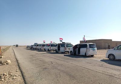 تحرك موكب أبناء الضليعة إلى سيئون للاحتفال بذكرى عيد الاستقلال