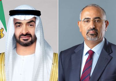 الرئيس الزُبيدي يهنئ بن زايد بحلول العيد الوطني للإمارات