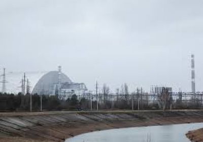 تضرر الدرع الواقي في محطة تشرنوبل النووية بأوكرانيا