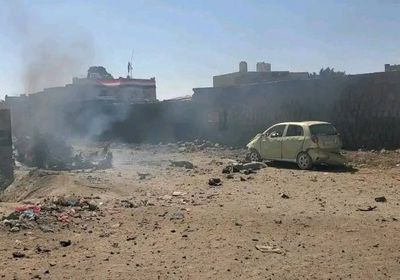 استهداف إدارة أمن الشمايتين في تعز بسيارة مفخخة