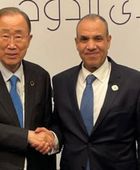 وزير الخارجية المصري يلتقي سكرتير عام الأمم المتحدة السابق بالدوحة