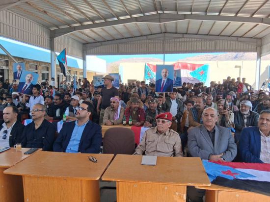 جماهير الحُصين تشهد فعالية احتفالية بانتصارات القوات الجنوبية