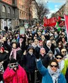 احتجاجات ضد إسرائيل وأمريكا في السويد