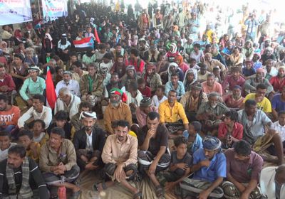 أبناء دلتا أبين يواصلون اعتصامهم المفتوح