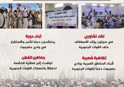 هبة جماهير حضرموت.. اصطفاف شعبي حول القوات الجنوبية (إنفوجراف)