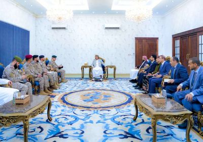 الرئيس الزُبيدي يرحب بقيادة القوات المشتركة للتحالف العربي في عدن