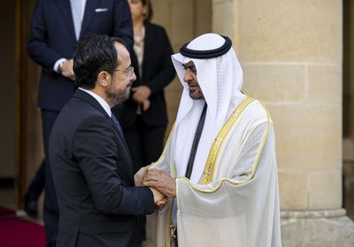 محمد بن زايد يبحث مع رئيس قبرص تعزيز الشراكة بين البلدين