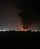 السيطرة على حريق ناقلة محروقات في مطار عتق