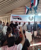 وفد من قبيلة بلعبيد يصل إلى مخيم الاعتصام في سيئون