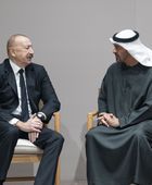 محمد بن زايد ورئيس أذربيجان يبحثان العلاقات الثنائية
