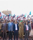مهرجان حاشد في عتق تأييدا لانتصارات القوات المسلحة الجنوبية