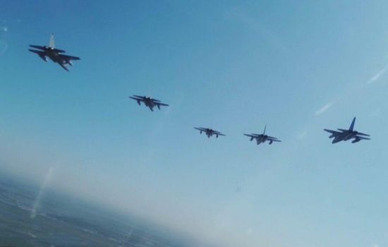    طيران حربي واستطلاعي فوق سماء ريف حمص