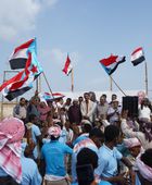 توافد المواطنون لساحة الاعتصام في سقطرى دعما لإعلان دولة الجنوب