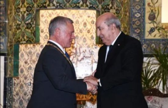 ملك الأردن ورئيس الجزائر يبحثان تعزيز العمل العربي المشترك