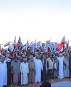 توافد أبناء حات إلى اعتصام المهرة دعما لمطالب شعب الجنوب