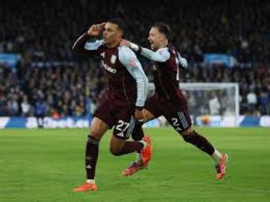 ثنائية روجرز تقود أستون فيلا للفوز على مانشستر يونايتد بالدوري