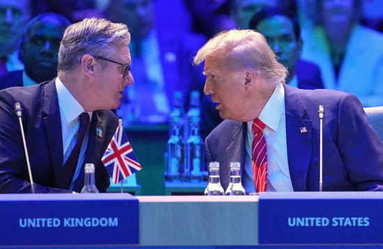 هاتفياً.. رئيس الوزراء البريطاني يبحث مع ترامب التطورات في أوكرانيا وغزة