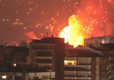 انفجار ضخم يضرب ميس الجبل جنوبي لبنان