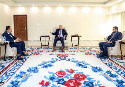 الرئيس الزُبيدي يتابع مشاريع صيانة شبكة الطرق بين المحافظات