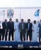 الرئيس الزُبيدي يضع حجر أساس المحطة الشمسية الإماراتية في أبين