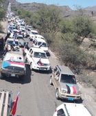 انطلاق موكب أبناء الضالع نحو العاصمة عدن