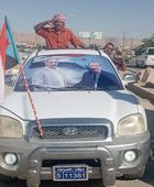 توافد المواكب المشاركة في مسيرة "القرار الحاسم" بسيئون