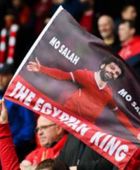 جماهير ليفربول تحتفي بمحمد صلاح