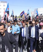 مسيرة شعبية في عتق تدعو إلى سرعة إعلان دولة الجنوب العربي