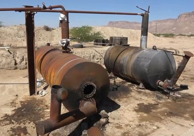 القوات الجنوبية تضبط مصفاة نفط مخالفة لشمالي بالخشعة