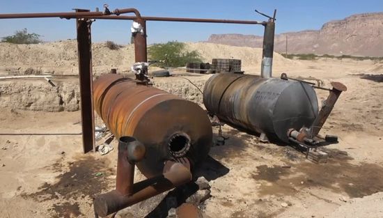 القوات الجنوبية تضبط مصفاة نفط مخالفة لشمالي بالخشعة