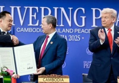 ترامب: فخور بالمساعدة في التوصل لاتفاق بين كمبوديا وتايلاند