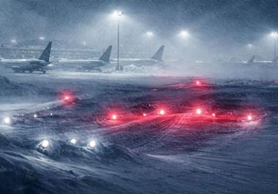 عاصفة شتوية تشل حركة السفر بالولايات المتحدة