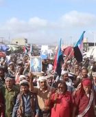 مسيرة شعبية في المحفد تندد بالغزو الشمالي لمحافظة حضرموت